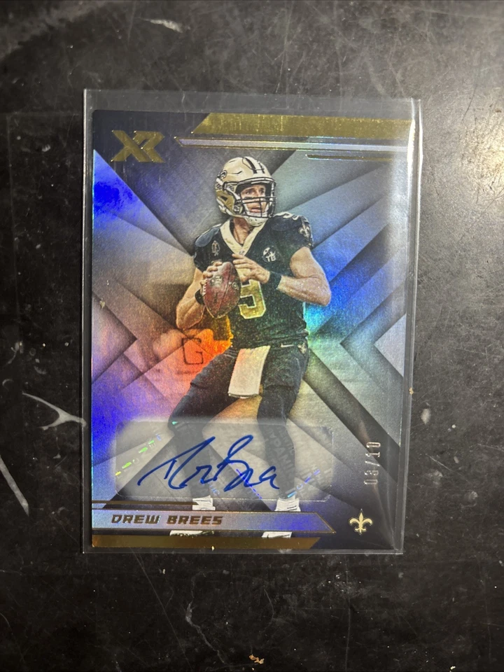 Drew Brees Auto 03/10 HOF Panini XR - Image 1 of 4