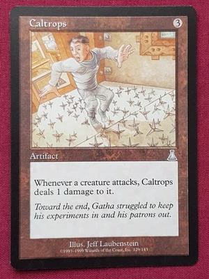 Magic The Gathering URZA'S DESTINY CALTROPS artifact card MTG - Image 1 of 2