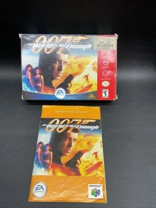 007 The World is Not Enough Nintendo 64 N64 Authentic Empty Box & Manual Only - Picture 1 of 6