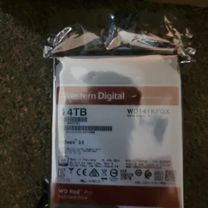 Dysk twardy WD141KFGX Western Digital Red Pro 14TB 7200RPM SATA 6Gb/s 512MB NAS - Zdjęcie 1 z 2