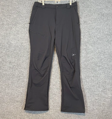 Pantalones deportivos Eastern Mountain para hombre grandes negros rendimiento elásticos al aire libre Foto 1 de 4