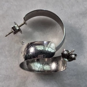 Sterling Hoop Earrings 2.4 Grams - Picture 1 of 7
