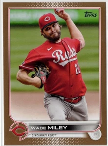 2022 Topps #203 Wade Miley Gold #/2022 Cincinatti Reds - Foto 1 di 2