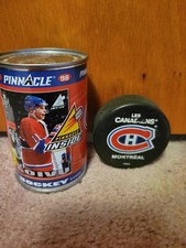 NHL Montreal Canadiens Saku Koivu Pinnacle 98 Hockey Cards Can and Puck