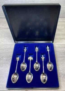 Exquisite Silver Plated Tea Coffee Spoons Commemorative Boxed Set Silver Jubilee - Picture 1 of 14