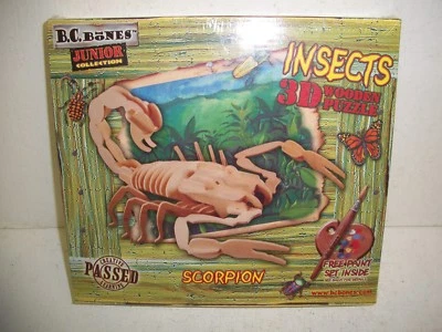 Rompecabezas de madera BC Bones Junior Collection aprendizaje creativo insectos 3D Foto 1 de 2