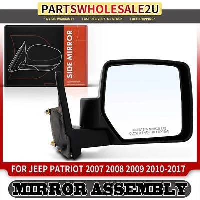 Espejo retrovisor manual negro pasajero para Jeep Patriot 2007 2008 2009 2010 2011-2017 Foto 1 de 4