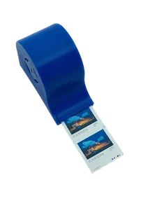 Wall mounted coil stamp dispenser : holder, mountable, roll, 100 count, hangable - Picture 1 of 8
