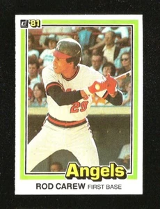 1981 Donruss BASEBALL #169 ROD CAREW NRMINT+ HOF CALIFORNIA ANGELS (SB1) - Picture 1 of 1