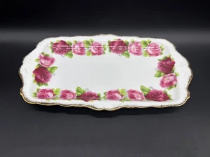 Royal Albert Old English Rose Sandwich Serving Plate Bone China England - Picture 1 of 4