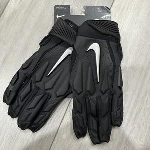 NIKE D-TACK 6.0 ADULT LINEMAN PADDED FOOTBALL GLOVES, GF0655-937 BLACK MEDIUM - Picture 1 of 4