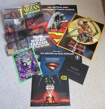TARZAN~JOHN CARTER~SUPERMAN~BATMAN~DR STRANGE~STAR WARS~PROMO POSTERS~LITHOGRAPH