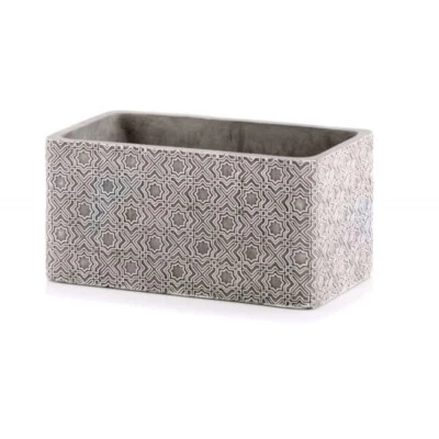 Concrete Flower Pot LARGE Trough Home Decor Modern Plant Pots Indoor Garden - Image 1 of 2