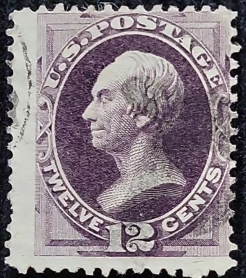 1873 US 12c Clay Stamp Used F/VF, SC#162 (CV $135) - Image 1 of 3