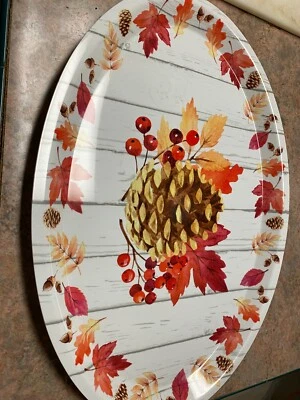 Oval Harvest Platters, serving tray 18.5 in. brand new with tags - Image 1 of 3