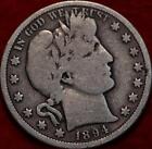 1894-S San Francisco Mint Silver Barber Half Dollar