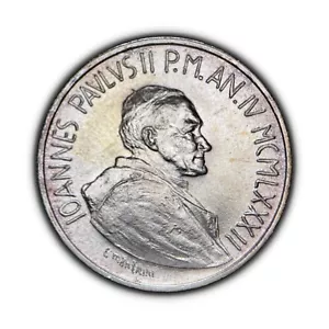 VATICAN CITY. 1982, 1000 Lire, Silver - John Paul II, Family Fellowship, 🌈 3 - Picture 1 of 3