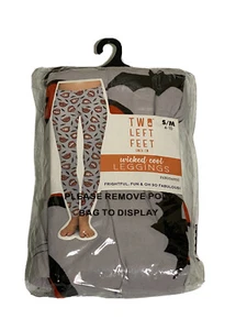 Two Left Feet Wicked Cool Halloween bats lips fangs Leggings, Fangtastic S/M - Picture 1 of 3