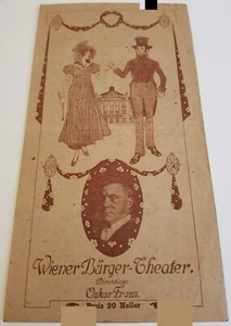 Theaterprogramm: Wiener Bürger-Theater 1910: Einheirat - Bild 1 von 3