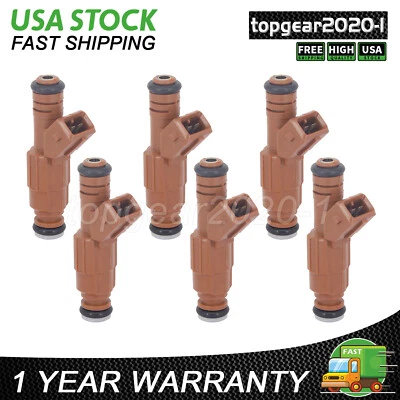 6pcs Fuel Injectors 0280155831 FJ669 9186340 For 1998-09 Volvo S60 C70 V70 XC90 Foto 1 de 4
