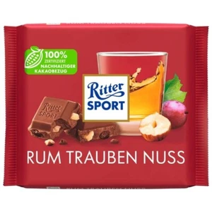 12 Tafeln a 100g Ritter Sport Rum Trauben Nuss Schokolade - Bild 1 von 1