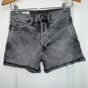 Gap grau freche Shorts hoher Bund Größe 25 / 0R Knopfleiste - Bild 1 von 4
