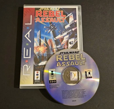 Star Wars Rebel Assault (Panasonic 3DO) Authentic Tested Disc Only Reprint case - Image 1 of 2
