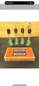 (4 Stück) Lionel Train Gleissignalleuchten | mit OVP - Vintage - Bild 1 von 6