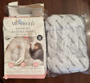 MySnuggly Inserto per culla neonato per bassine Halo *Nuovo-Danni alla scatola - Foto 1 di 8
