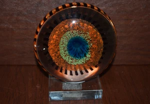 Mid Century Modern Vintage Murano Italian Art Glass Eye Sculpture Illuminatti AC - Picture 1 of 6