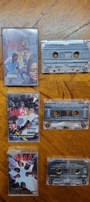 Vintage lot NWA Straight Outta Compton + 100 Miles + EFIL Cassette Tape Ruthless - Image 1 of 2