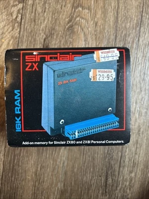 Vintage Rare boxed SINCLAIR ZX80 / ZX81 16K Byte RAM Pack UNTESTED (4) - Image 1 of 4