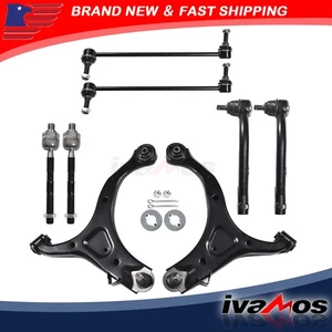8x Control Arm Ball Joint Sway Bar Tie Rod Kit LH RH For 07-13 Hyundai Santa Fe - Picture 1 of 8