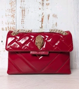 Kurt Geiger Mini Kensington Red Patent Leather Shoulder Bag - Picture 1 of 3