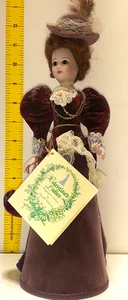 Vintage Gorham Pamela Valentines Ladies "Jane" bambola di porcellana 1987 12" C0021 - Foto 1 di 7