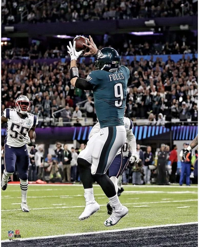 Nick Foles Philadelphia Eagles Super Bowl LII Philly Special 16x20 Photo Cover