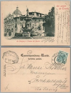 POSTAL ANTIGUA TRENTO ITALIA 1900 con SELLO PIAZZA DEL DUCMO - Imagen 1 de 1