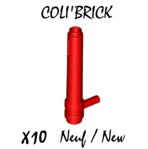 Lego 87617 - 10x Verrin Bequille cylinder 1x5 1/2 with handle - Rouge Red -NEUF - Imagen 1 de 1