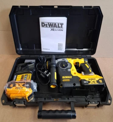 DEWALT DCH273 18V Cordless Rotary Hammer Drill + 2 5.0Ah Batteries And Charger - Image 1 of 4