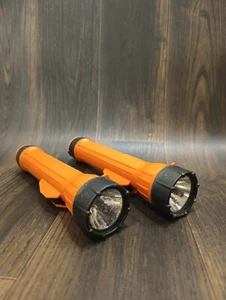 2 Bright Star 2224FL Work Safe 3 D Safety Orange Waterproof Flashlight Open Box. - Picture 1 of 18