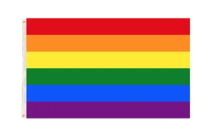 Rainbow Flag 150x90cm Gay Lesbian Pride LGBT Mardi Gras Party Banner Decorations - Picture 1 of 3