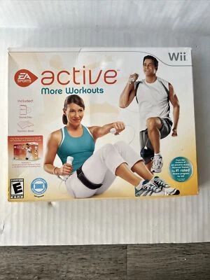 Wii Active More Workouts 2009 Big Box Fitness New Sealed Game & Book Open Box - Image 1 of 4