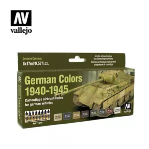 AIRBRUSH PAINTS - VALLEJO MODEL AIR - GERMAN COLORS 1940-1945 (8 x 17ML) - 71206 - Picture 1 of 2