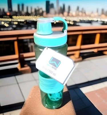 Batidora Fitness Botella Deportiva con Pelota 30 OZ Aqua Bebida Fría Libre de BPA NUEVO  Foto 1 de 4