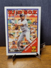 1988 Topps Baseball All-Star Rookie Cup Ellis Burks #269 Red Sox Soft Corner Dmg