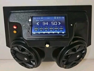 Double Din 7 " Touch Screen Overhead Radio Console Golf Cart UTV - Photo 1/7
