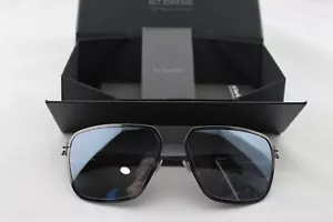 Nuevo IC BERLIN MOLIBDENUM Negro/Metal Marco de Metal Lente Negro Gafas de Sol - Imagen 1 de 7