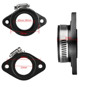 32mm 34mm Carb Flange Intake Adapter Manifold Boot For Mikuni 32-34 Carburetors - Picture 1 of 6