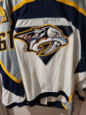 1998 Simchuk Preseason Nashville predators jersey Game Worn Cover