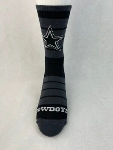 Calcetines Dallas Cowboys negros y grises a rayas grandes - Imagen 1 de 1